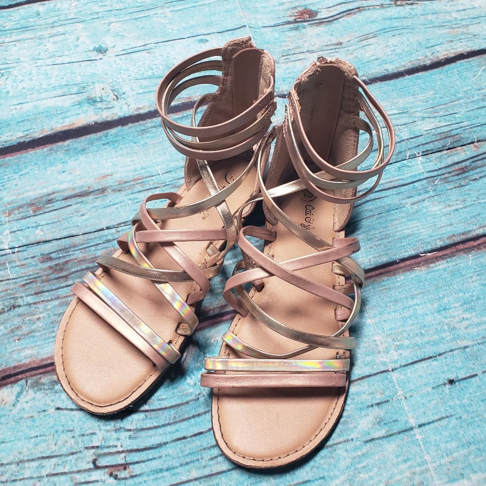 Cat & Jack Strappy Sandals Size 13